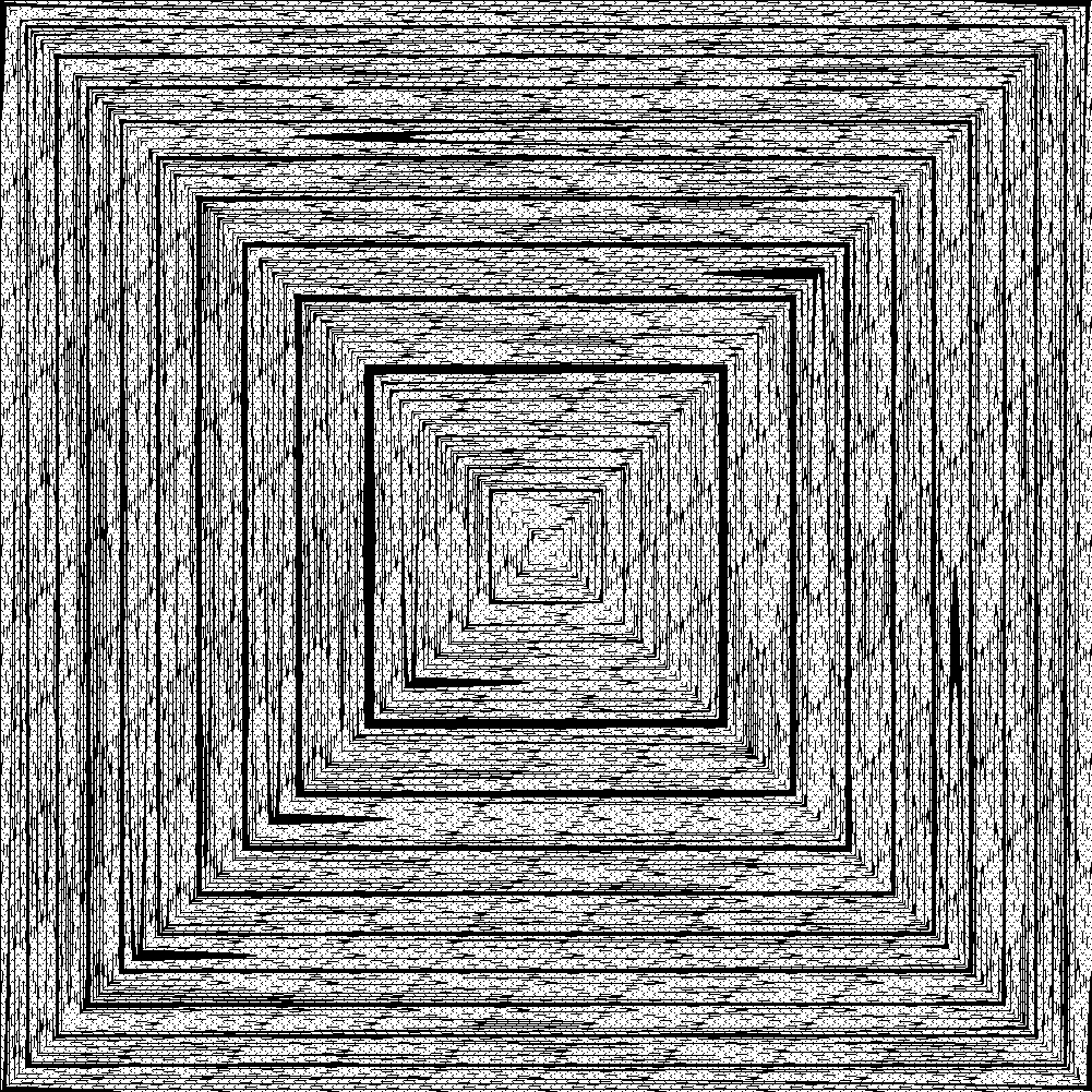Spiral of numbers containing no zero